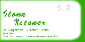 ilona nitsner business card